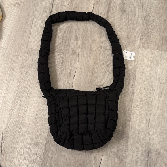 Free People Black Quilted Crossbody Bag - Picture 2 of 4